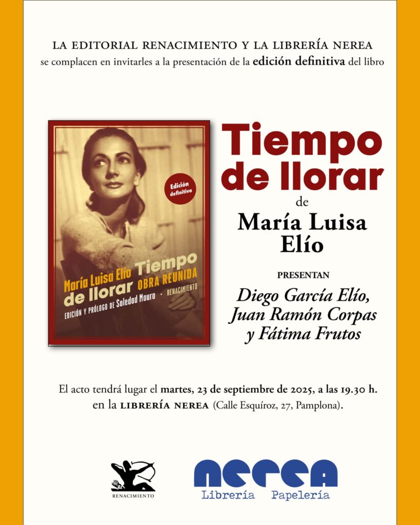 IMG 20250826 WA0015 Librería y Papelería Nerea | Pamplona PRESENTACIÓN: Tiempo de llorar