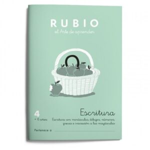 Cuaderno escritura 4 rubio