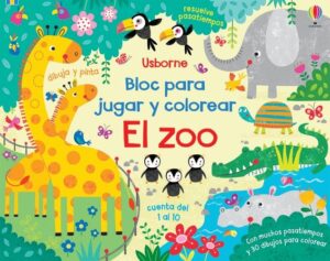 El zoo bloc de jugar y colorear