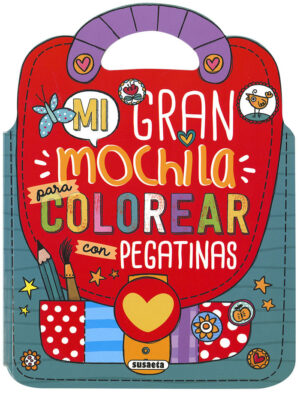 Mi gran mochila para colorear rojo