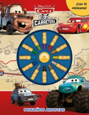 Cars en la carretera. pequeños artistas