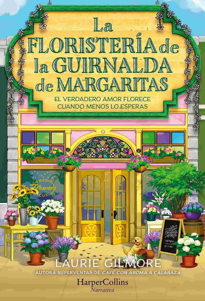 La floristería de la guirnalda de margaritas 1 La floristería de la guirnalda de margaritas