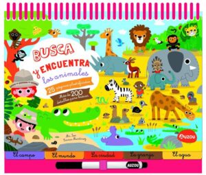Espiral. busca y encuentra los animales
